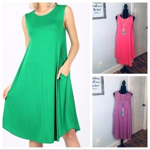 Sleeveless Midi Dress (New)